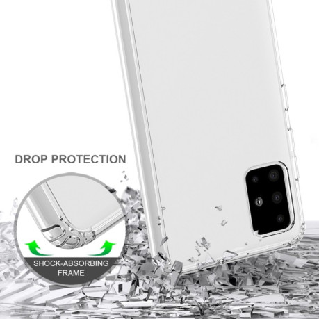 Противоударный чехол Acrylic + TPU Shockproof Case на Samsung Galaxy A51- прозрачный