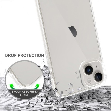 Акриловый противоударный чехол HMC для iPhone 15 Plus - прозрачный