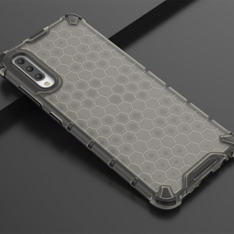 Противоударный чехол Honeycomb на Samsung Galaxy A70 -черный