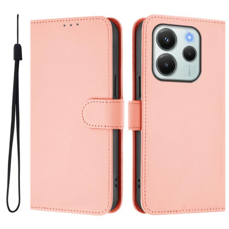 Чохол-книжка Skin Feel Solid Color Leather Xiaomi Redmi Note 14 4G 164.48mm - рожевий