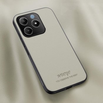 Чехол HUIYI Leather Magnetic  для Realme C63 / C61 4G - белый