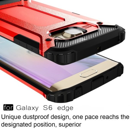 Протиударний чохол Rugged Armor на Galaxy S6 Edge / G925 - червоний