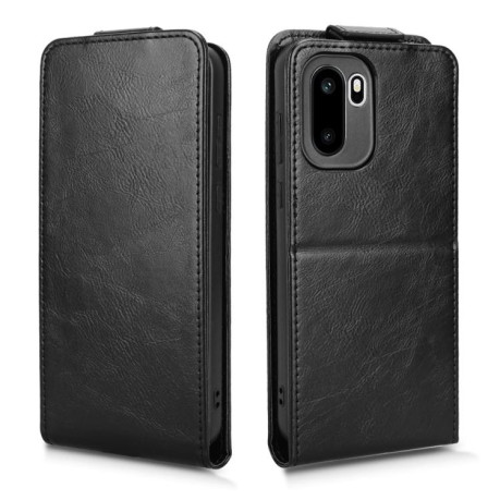 Фліп-чохол Magnetic Vertical Flip Leather для OnePlus 15R / Ace 6 — чорний