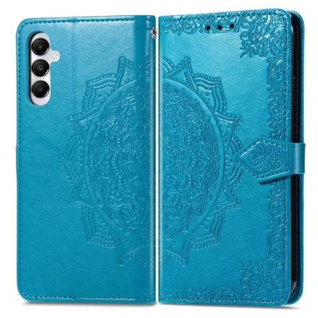 Чехол-книжка Mandala Embossing Pattern на Samsung Galaxy A05s  - синий