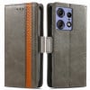 Чехол-книжка с двусторонней магнитной застёжкой на Motorola Edge 50 Ultra - серый