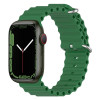 Силіконовий ремінець Ocean для Apple Watch 10 42mm/Series 8/7 41mm / 40mm / 38mm - зелений