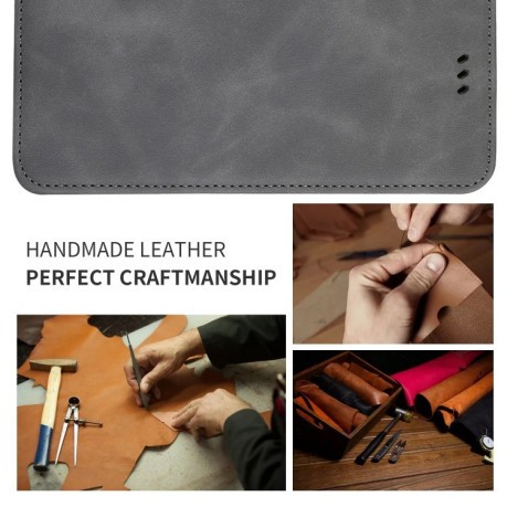 Кожаный чехол- книжка Retro Skin Feel Business Magnetic на iPhone 11 Pro Max- серый