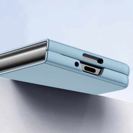 Противоударный чехол Skin Feel PC Full Coverage Shockproof для Samsung Galaxy  Fold 6 - голубой