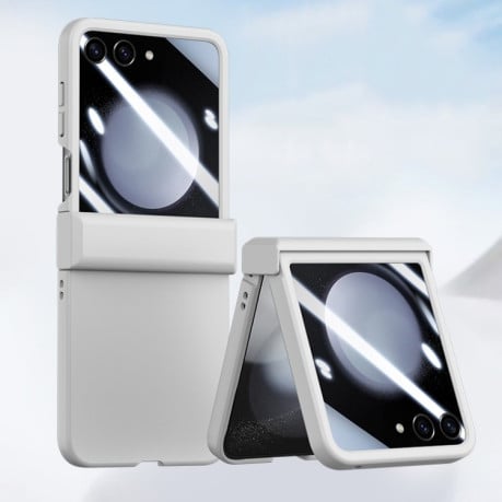 Противоударный чехол Three Parts  PC Skin Feel Shockproof  для Samsung Galaxy  Flip 6 - белый