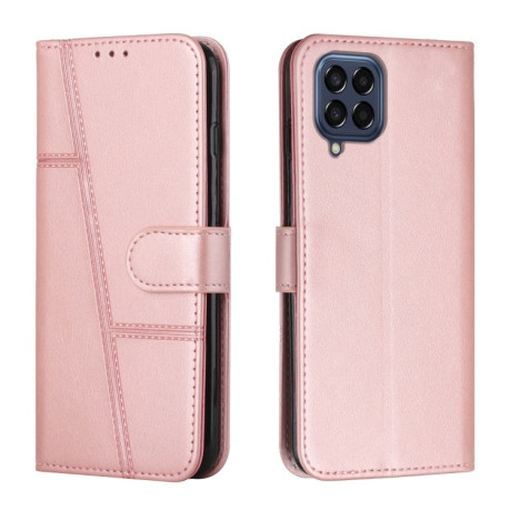 Чехол-книжка Stitching Calf Texture для Samsung Galaxy M33 5G - розовый