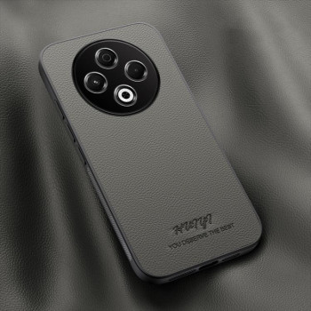 Чехол HUIYI Leather Magnetic на Tecno Spark 30 4G — серый