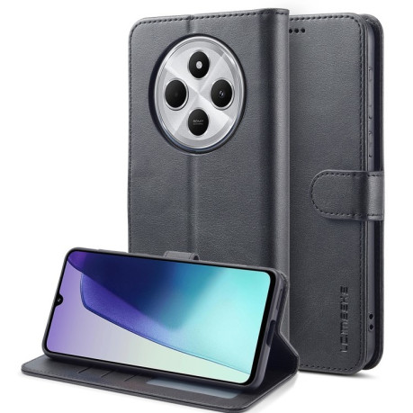 Чехол книжка LCIMEEKE Calf Texture на Xiaomi Redmi A4 5G - черный