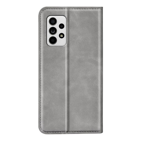 Чехол-книжка Retro Skin Feel Business Magnetic на Samsung Galaxy A33 5G - серый