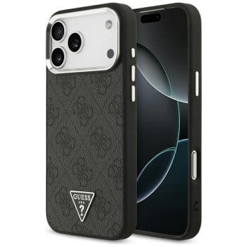 Оригінальний чохол Guess 4G Triangle Logo з MagSafe на iPhone 17 Pro Max - black