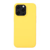 Силиконовый чехол Solid Color Liquid на  iPhone 14 Plus - желтый