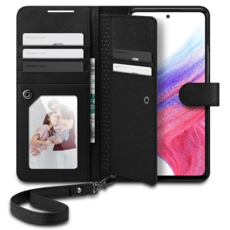 Оригінальний чохол Spigen Wallet S для Samsung Galaxy A53 5G - Black