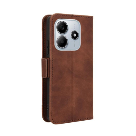 Чохол-книжка Skin Feel Calf на Xiaomi Redmi Note 14 4G Global - коричневий