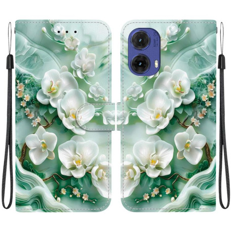 Чехол-книжка Colored Drawing Series на Motorola Moto G85 5G - разноцветный