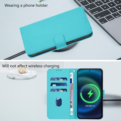 Чехол-книжка Skin Feel Solid Color Leather для Infinix Zero 30 4G - синий