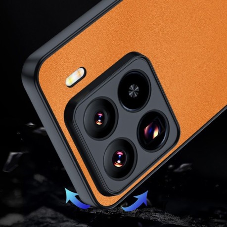 Противоударный чехол Plain Skin для Xiaomi 15 - зеленый