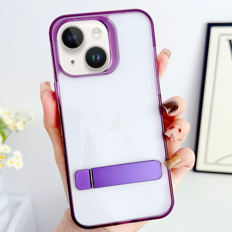 Чехол Linear Shape Holder для iPhone 15 Plus - фиолетовый