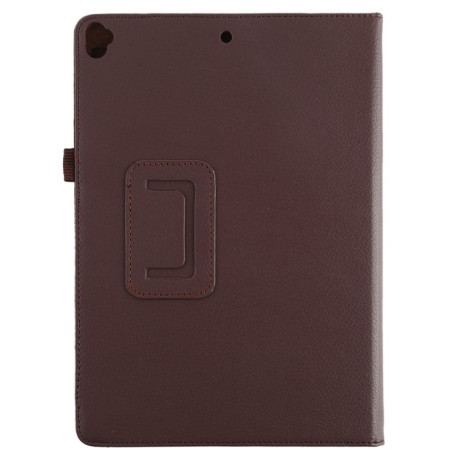 Чехол-книжка Litchi Texture для iPad 10.5 / iPad 10.2 2021/2020/2019 - коричневый