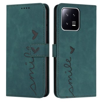 Чохол-книжка в стилі Retro м'яке покриття Skin Feel серія Amile на Xiaomi 13 - зелений