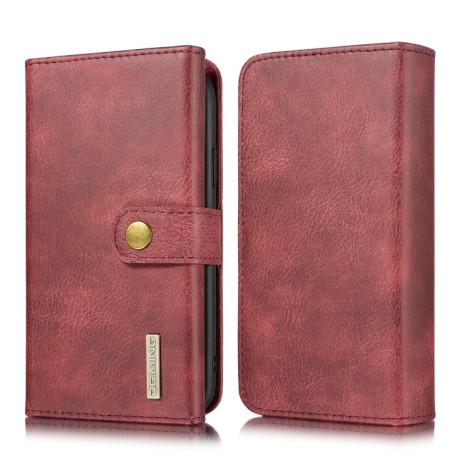 Чехол-кошелек DG.MING Triple Fold для iPhone 11 - красный
