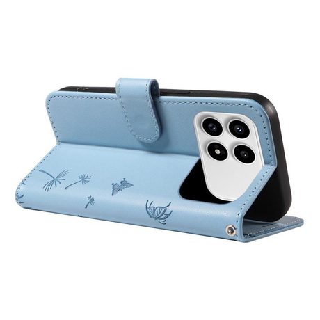 Чехол-книжка Dandelion Embossed Pattern Flip Leather для Xiaomi Redmi K90/Poco F8 Pro — голубой