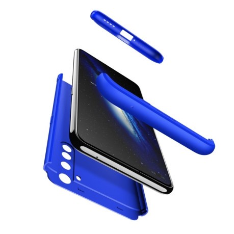 3D чехол GKK Three Stage Splicing Full Coverage на Realme X50 Pro - синий