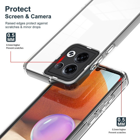 Протиударний чохол 3 in 1 Clear для OPPO Reno 8 5G - чорний