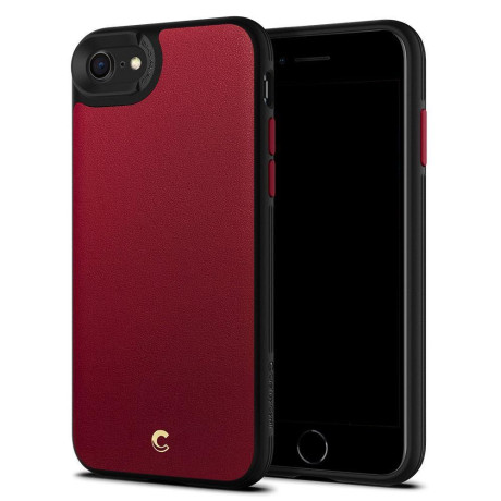 Оригинальный чехол Spigen Ciel Leather Brick для IPhone 7/8/SE 3/2 2022/2020 Red