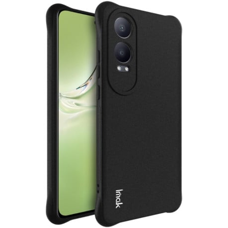 Силіконовий прозорий чохол imak Airbag із посиленими кутами на OnePlus Nord CE4 Lite - чорний