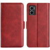 Чехол-книжка Dual-side Magnetic Buckle для Xiaomi Redmi Note 11E/Redme 10 5G - красный