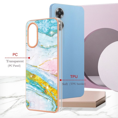 Протиударний чохол Electroplating IMD для OPPO A17 - світло-зелений