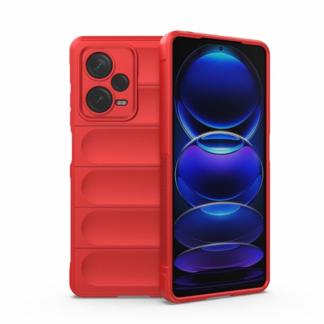 Силіконовий чохол Magic Flannel для Xiaomi Redmi Note 12 Pro+ 5G - червоний