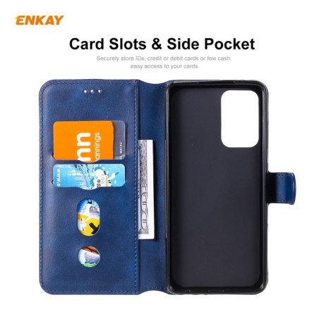 Чехол-книжка ENKAY Hat-Prince на Samsung Galaxy A52/A52s - синий