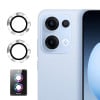 Защитное стекло на камеру ENKAY Aluminium для OPPO Reno13 Global - серебристое