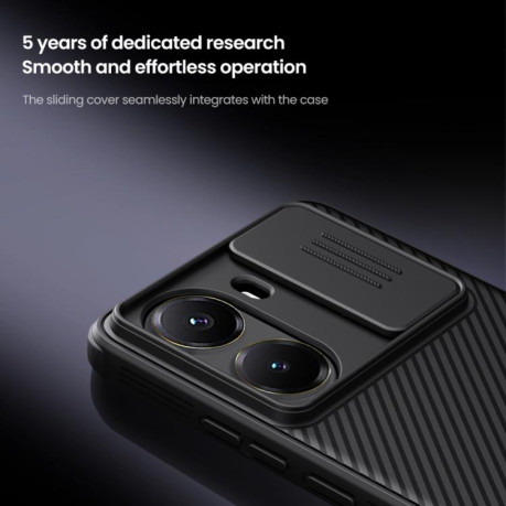 Ударозахисний чохол NILLKIN CamShield Pro на Xiaomi Poco X7 Pro - чорний