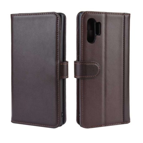 Кожаный чехол-книжка Magnetic Buckle Wallet Style Genuine Leather на Samsung Galaxy Note10+ Plus