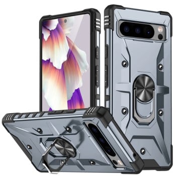 Чохол HMC з поворотним 360 тримачем на Google Pixel 8 Pro - сірий