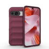 Силиконовый чехол Magic Flannel для Google Pixel 9 Pro - винно-красный