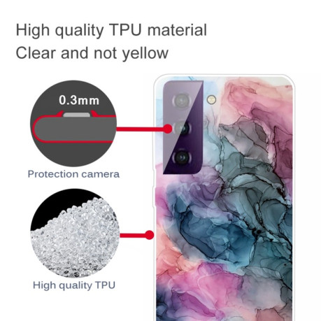 Противоударный чехол Marble Pattern для Samsung Galaxy S21 Plus - Abstract Multicolor