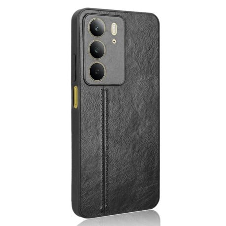 Чохол із простроченням Sewing Cow Pattern на Realme C75 - чорний