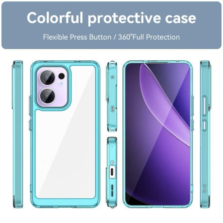 Противоударный чохол Colorful Acrylic Series для OPPO Reno13 F - синий