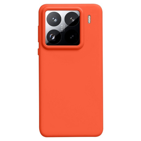 Силіконовий чохол Solid Color Liquid на Xiaomi 15 Pro - помаранчевий