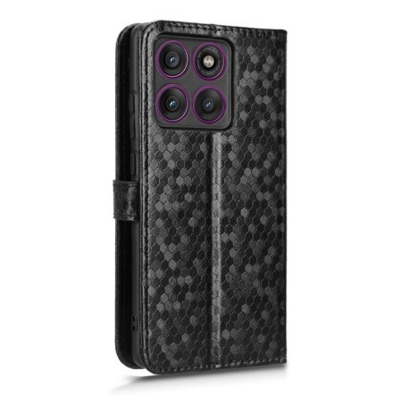 Чехол-книжка Honeycomb Dot для Motorola Edge 60 Pro - черный