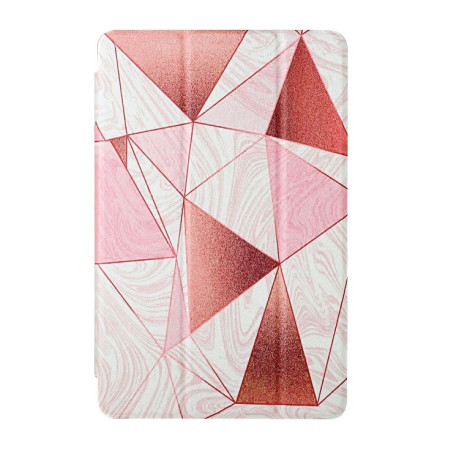 Чохол-книжка Silk Texture Colored Drawing Pattern для iPad mini 6 - Marble Stitching Sand Pink
