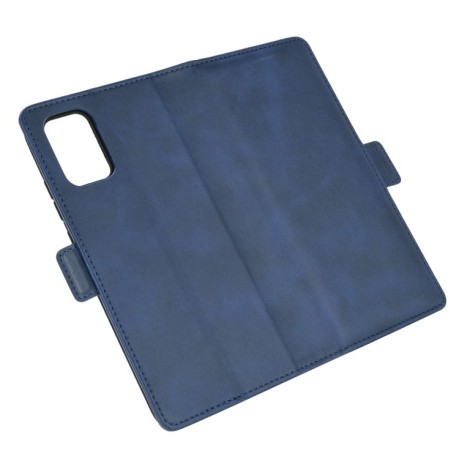 Чехол-книжка Dual-side Magnetic Buckle для Samsung Galaxy A02s - синий