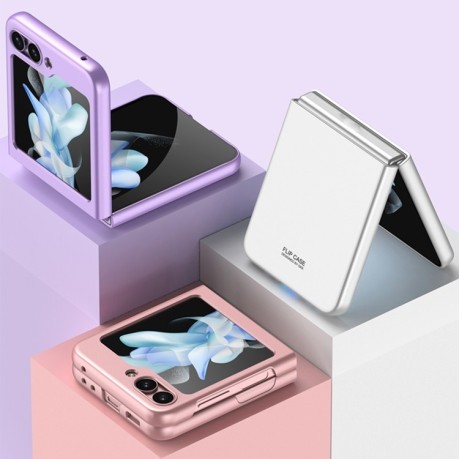 Противоударный чехол GKK Ultra-thin Full Coverage для Samsung Galaxy Flip 5 - белый